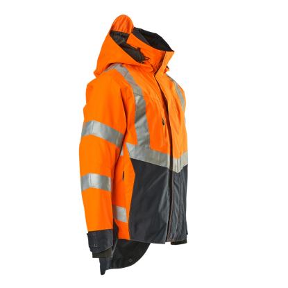 MASCOT SAFE SUPREME Harlow skaljakke, hi-vis orange/mørk marine