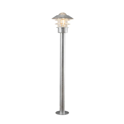 Konstsmide Modena bedlampe, IP23, Ø27 x 98 cm, galvaniseret