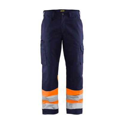 Blåkläder 1564 high vis buks, marineblå/hi-vis orange