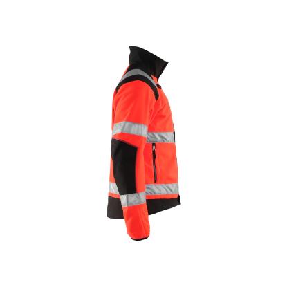 Blåkläder 4888 high vis vindtæt fleecejakke, hi-vis rød/sort