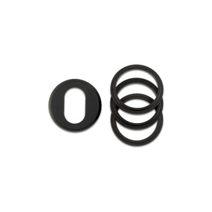 Jasa Company oval universal cylinderring med justerbar højde, udvendig, 6-21 mm, mat sort