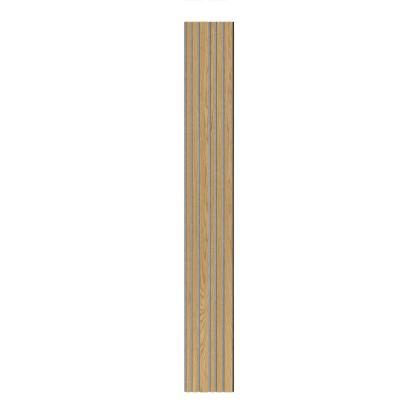I-Wood Medio+ Mixed akustikpanel, klar olieret, grå filt og sort kerne, egefiner, 17 x 300 mm