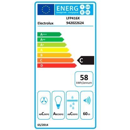 Electrolux LFP416X skabsintegreret emhætte