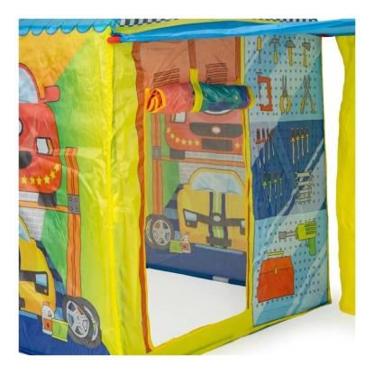 Legetelt med garagetema, 150 x 75 x 110 cm