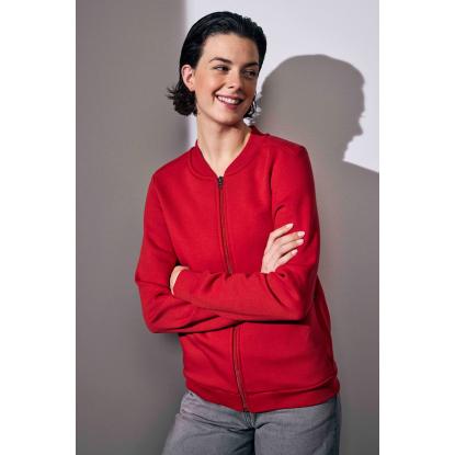 ID PRO Wear 0367 sweat cardigan, dame, rød