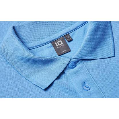 ID 0544 langærmet polishirt med stretch, lys blå