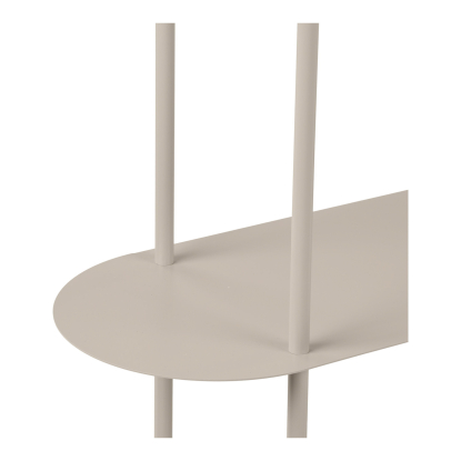 Rieti reol med fire hylder, metal, sand, 97 x 118 x 31 cm