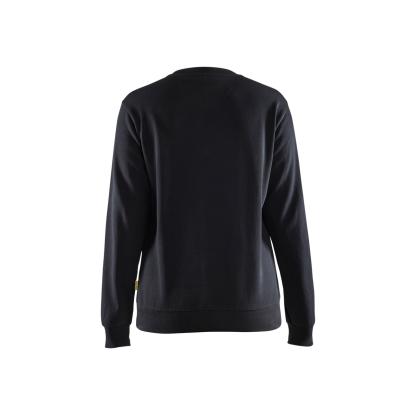Blåkläder 3408 dame sweatshirt, sort/hi-vis gul
