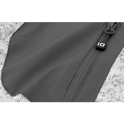 ID 0851 cardigan, strikfleece, dame, grå melange