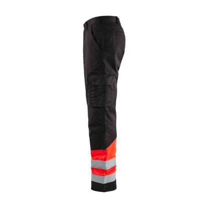 Blåkläder 1564 high vis buks, sort/hi-vis rød
