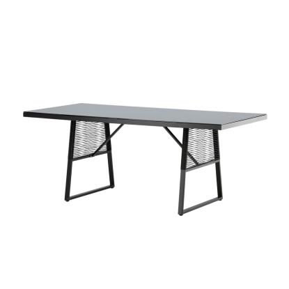 Venture Design Dallas havebord, sort, 90 x 193 cm