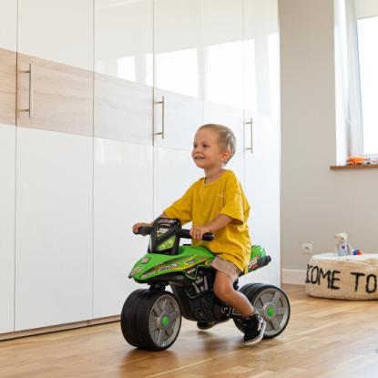 FALK Bud Racing motorcykel, 50 x 75,5 x 40 cm, grøn