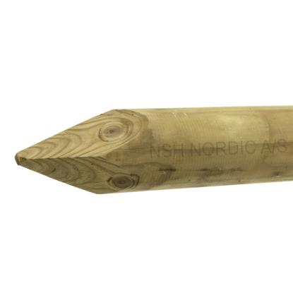 NSH trykimprægneret pæl, NTR-A, Ø8 cm - 1 stk.