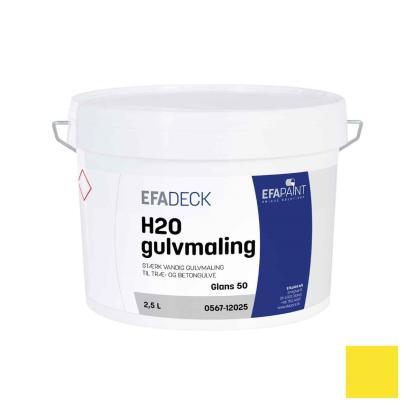 EFAdeck ® H2O gulvmaling, stribegul - 2,5 liter
