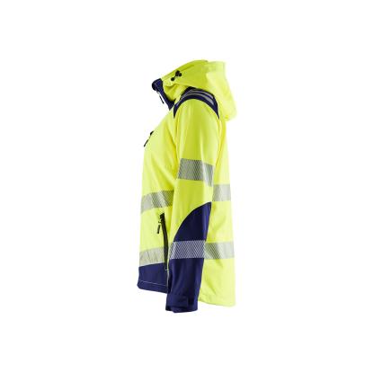 Blåkläder 4791 dame high vis softshelljakke, hi-vis gul/marineblå