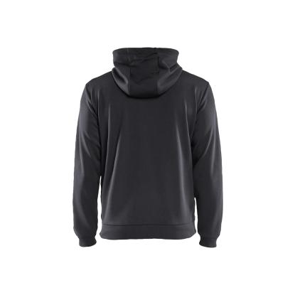 Blåkläder 3363 hættetrøje full zip, mellemgrå/sort
