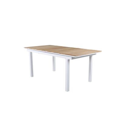 Venture Design Mexico havebord, teaktræ, natur/hvid, 90 x 160/240 cm