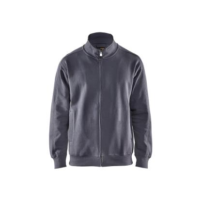 Blåkläder 3349 sweatshirt full zip, grå