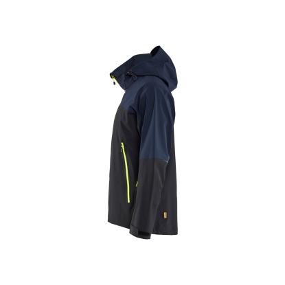 Blåkläder 4980 striker skaljakke 4-vejs stretch, mørk marineblå/hi-vis gul
