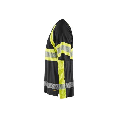 Blåkläder 3337 high vis UV t-shirt, sort/hi-vis gul