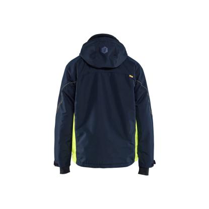 Blåkläder 4890 letforet vinter jakke, mørk marineblå/hi-vis gul