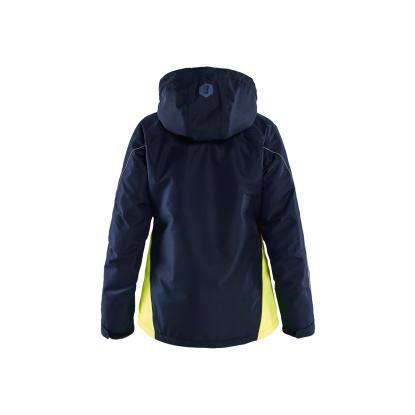 Blåkläder 4972 dame letforet vinterjakke, mørk marineblå/hi-vis gul