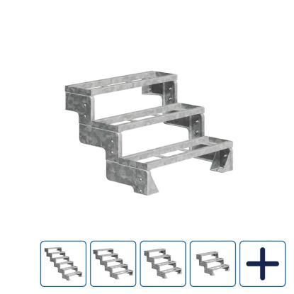 DOLLE Gardentop terrassetrappe med trinbakke