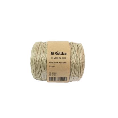 Polysejlgarn PP 3-slået, beige - Ø1,5 mm, ca. 75 meter