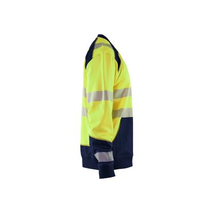 Blåkläder 3541 high vis sweatshirt, hi-vis gul/marineblå