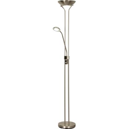 Aneta Nice gulvlampe, H179 cm, satin stål