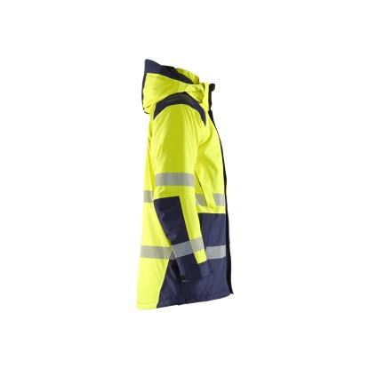 Blåkläder 4457 high vis vinterparkajakke, hi-vis gul/marineblå