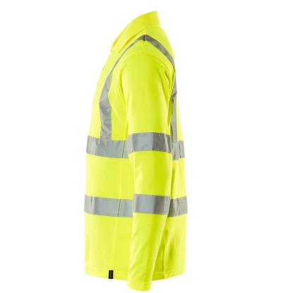 MASCOT SAFE CLASSIC poloshirt, langærmet, hi-vis gul