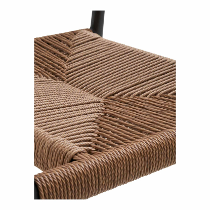 Canari havestol, aluminium/polyrattan, natur/sort