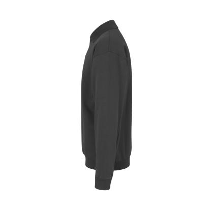 ID 0601 polosweatshirt, klassisk, koks grå