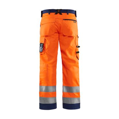 Blåkläder 1566 high vis buks, hi-vis orange/marineblå