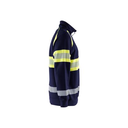 Blåkläder 3553 high vis sweatshirt, marineblå/hi-vis gul