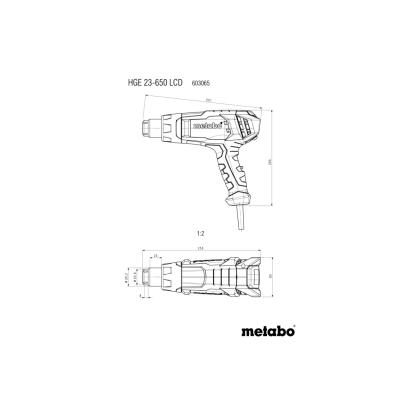 Metabo HGE 23-650 LCD varmluftpistol, 2300W