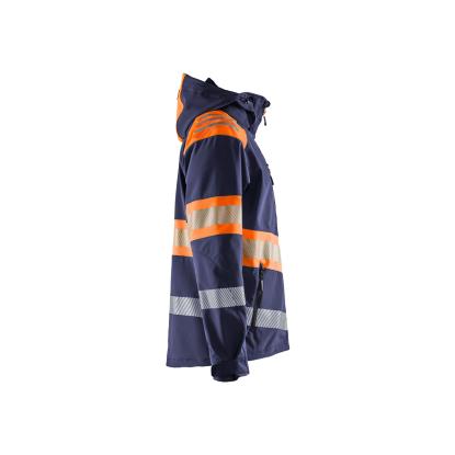 Blåkläder 4494 high vis softshell jakke, marineblå/hi-vis orange
