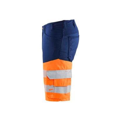 Blåkläder 1541 high vis shorts med stretch, marineblå/hi-vis orange