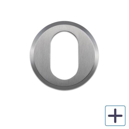Jasa Company oval cylinderring, udvendig, børstet stål