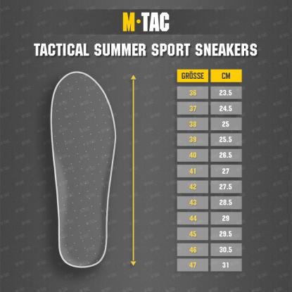 M-TAC Summer Sport taktiske sneakers, sort