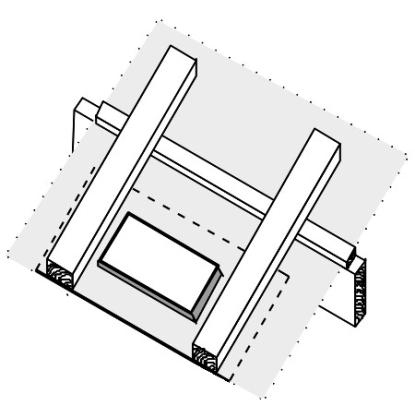 Tacodan undertagsflange, 100 x 150 mm, sort
