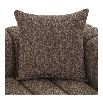 Aurora højrevendt loungesofa med tre puder, brun