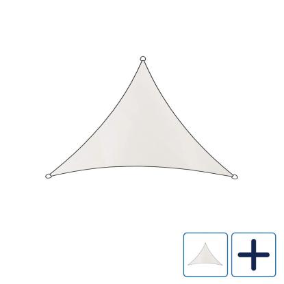 Livin' Outdoor Como trekantet solsejl, hvid