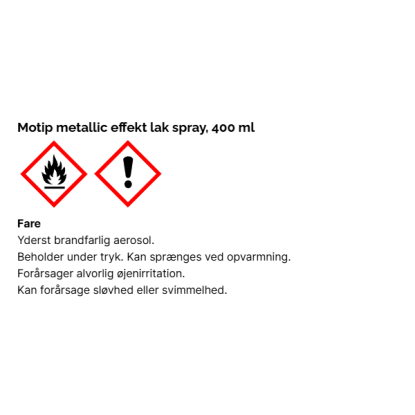 Motip metallic effekt lak spray, 400 ml - lilla violet