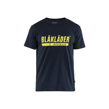 Blåkläder 9215 t-shirt, mørk marineblå/hi-vis gul