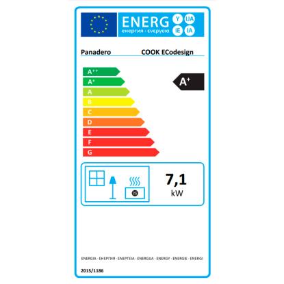 Panadero Cook brændeovn, EcoDesign