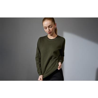 ID 0683 sweatshirt, økologisk, dame, oliven