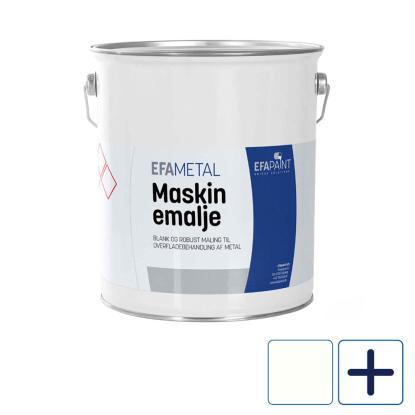 EFAmetal Maskinemalje, hvid