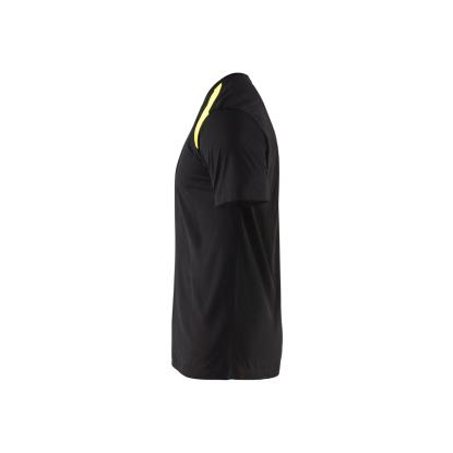 Blåkläder 3379 t-shirt, sort/hi-vis gul